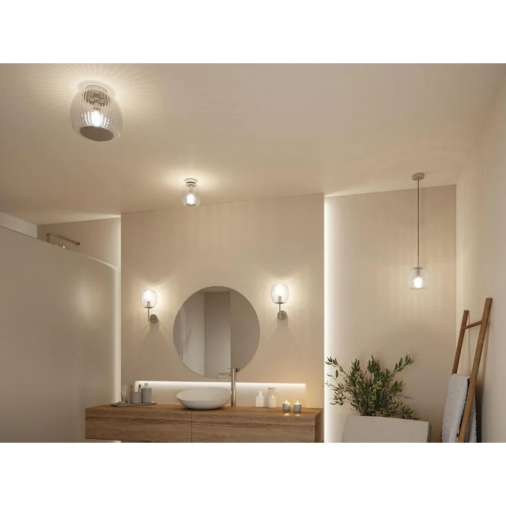Paulmann 71143 Selection Bathroom Pendelleuchte Ruya Klarglas Chrom E14 IP44 – Bild 9