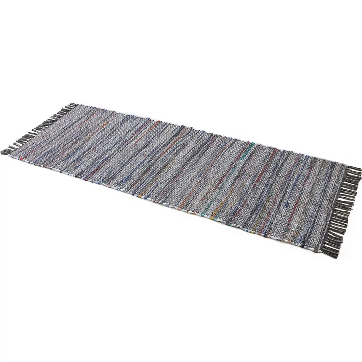 carpetfine Teppich Kelim Chindi, Wendeteppich, rechteckig, Höhe: 6 mm, handgewebt, Fleckerlteppich mit Fransen, auch vielen in Läufergrößen – Bild 2