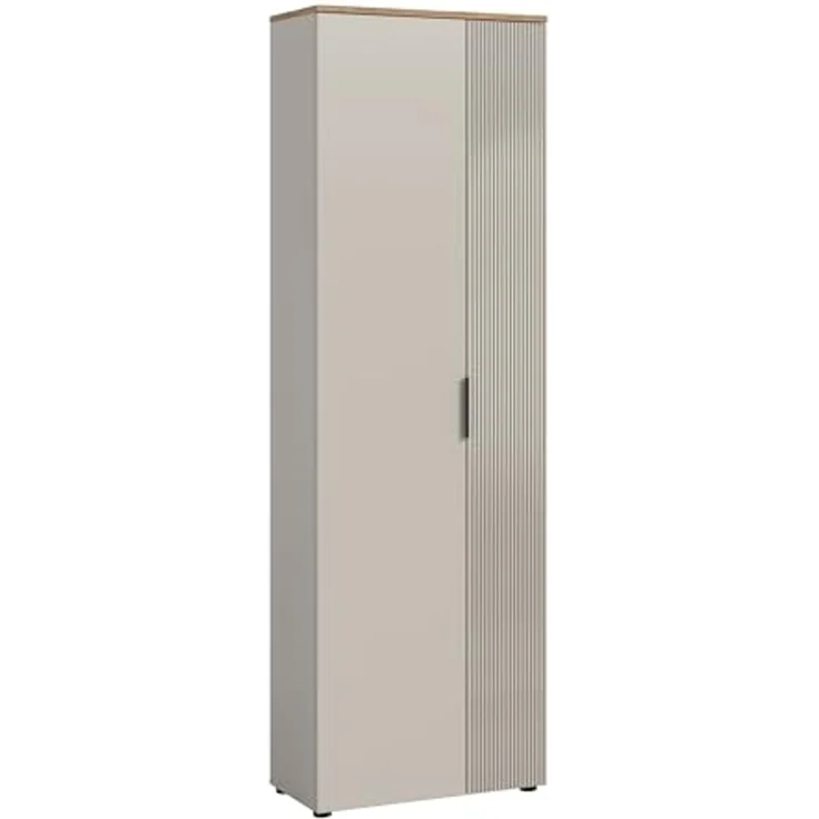 Garderobenschrank >Slide< in kaschmir - 60x195x36cm (BxHxT) – Bild 1