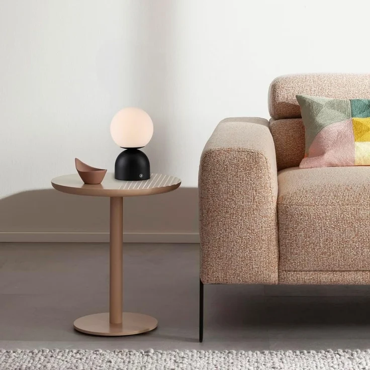 SCHÖNER WOHNEN-Kollektion LED Tischleuchte LED Tischlampe RUDI, Dimmbar, CCT, USB, 1xLED-Board/1,20W/3000K, warmweiß, Akku USB, Dimmbar Touchdimmer CCT – Bild 2