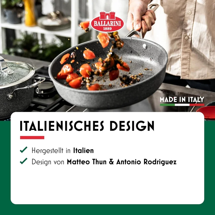 BALLARINI Salina Schmorpfanne 28cm mit Deckel – Bild 5