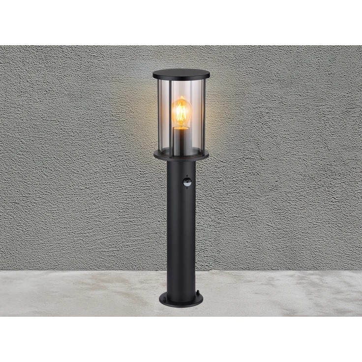 Stehleuchte, Außenleuchte, Sensor, Edelstahl, Glas, IP54, H 60 cm – Bild 3