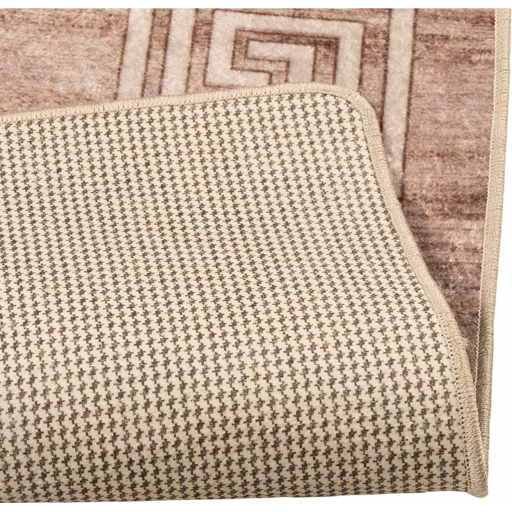 vidaXL Teppichläufer MARSA Weiß 100x200 cm Polyester und PVC 42023316 – Bild 4