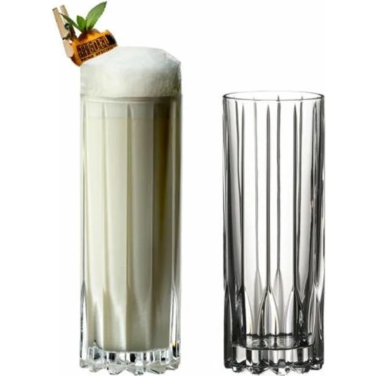 Riedel Drink Specific Glassware Fizz, 2er Set, Gin Fizzglas, Cocktailglas, Longdrinkglas, Hochwertiges Glas, 265 ml, 6417/03