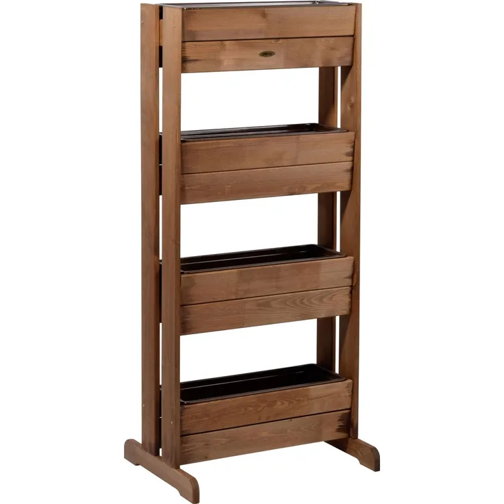 Dobar Vertikalbeet mit 4 Pflanzkästen, bernstein