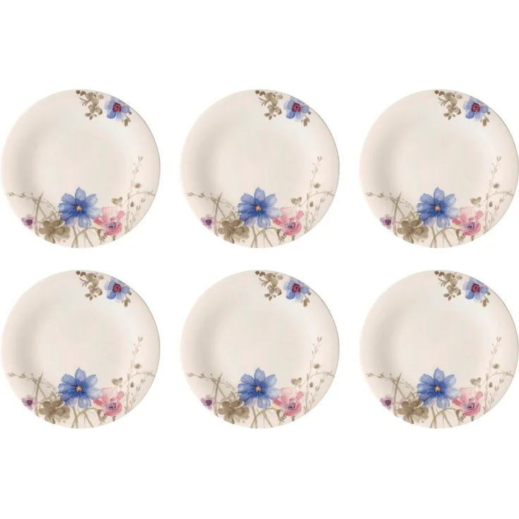 Villeroy & Boch Mariefleur Gris Basic Frühstücksteller ø 21,5 cm 6er Set
