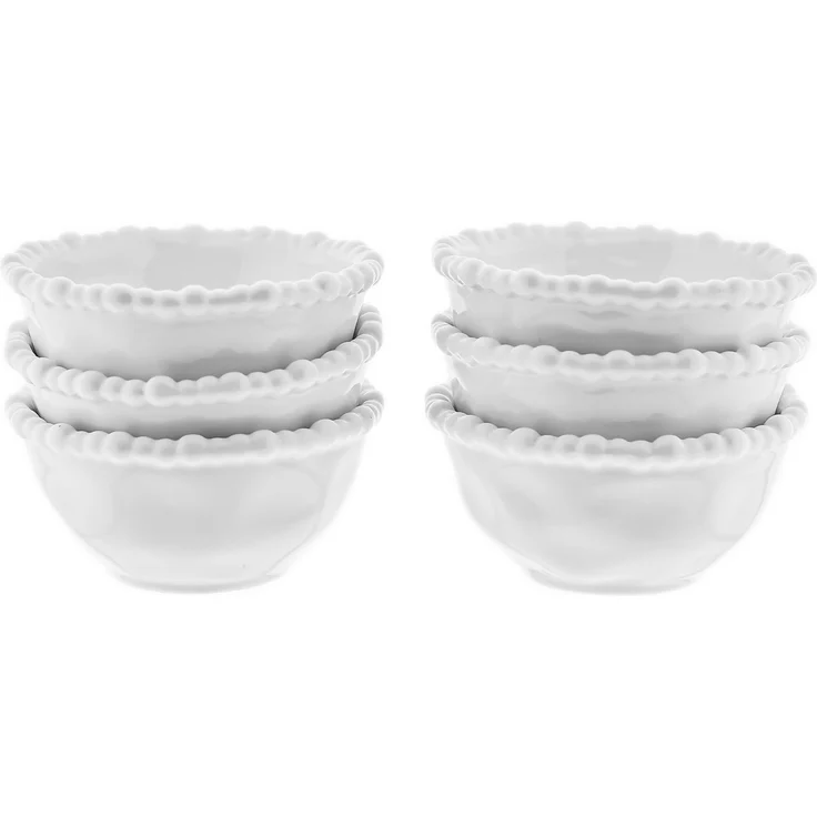 Pearly 6er-Set Dipschalen aus hochwertigem Porzellan - 8 x 4 cm – Bild 3