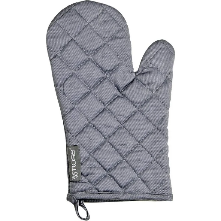 ROSS Topflappen Exclusiv, (Set, 4-tlg), 2x Topflappen und 2x Grillhandschuh, 100% Baumwolle – Bild 2