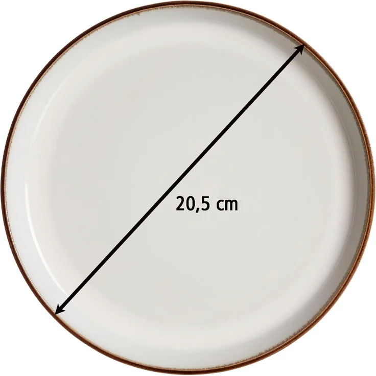 Ritzenhoff & Breker Visby Dessert-Teller ø 20,5 cm 8er Set weiß – Bild 2