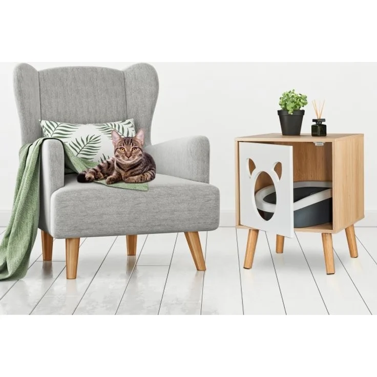 Katzenschrank mit aufklappbarer Tür – Bild 2