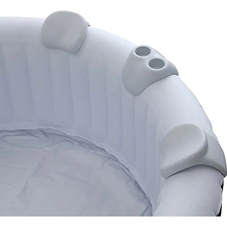 AREBOS Komfort-Set 2 Nackenkissen und Getränkehalter für Whirlpool, weiß, 100% wasserdicht, ergonomisch geformt, langlebiger Polyurethan-Schaum – Bild 7