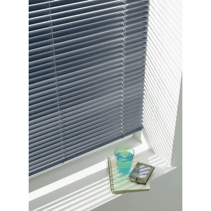 GARDINIA Alu-Jalousie, Sicht, 25 mm, Schiefergrau, 175x60 cm – Bild 2