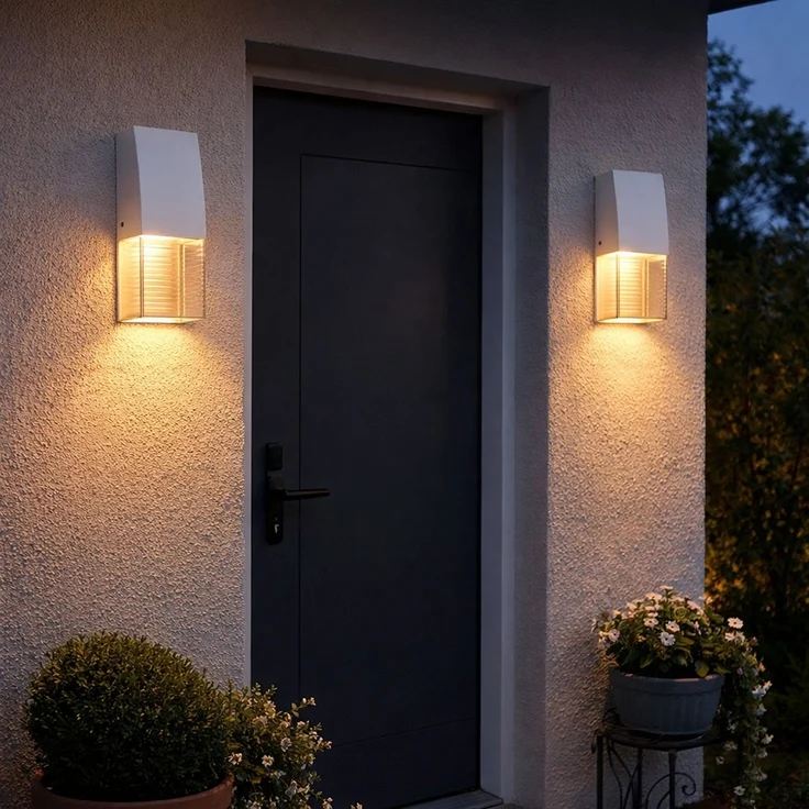 LED Wandleuchte, Höhe 25 cm, weiß, SERVOI – Bild 7