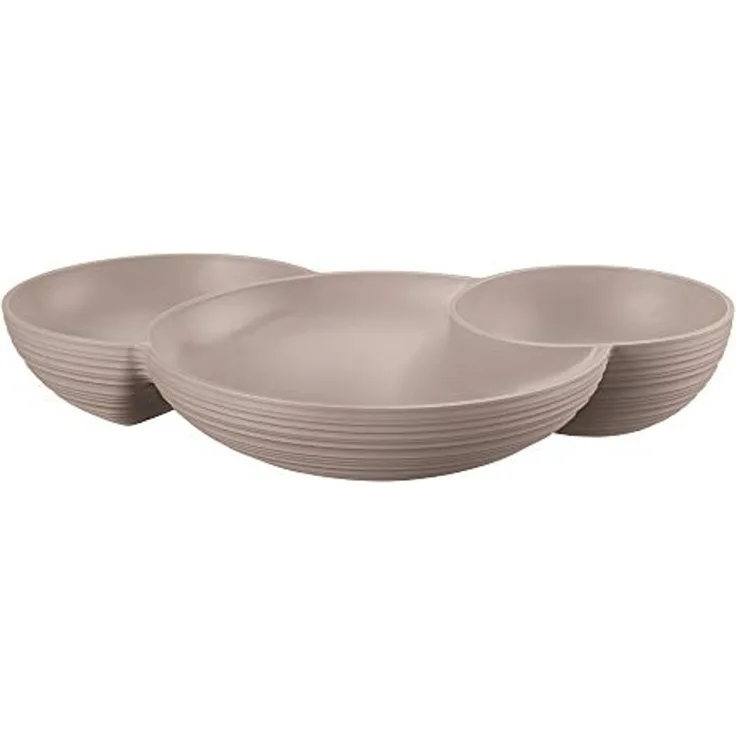 Guzzini - Tierra, Vorspeisenteller - Taubengrau, 29,5 x 21,4 x h5,2cm - 171200156