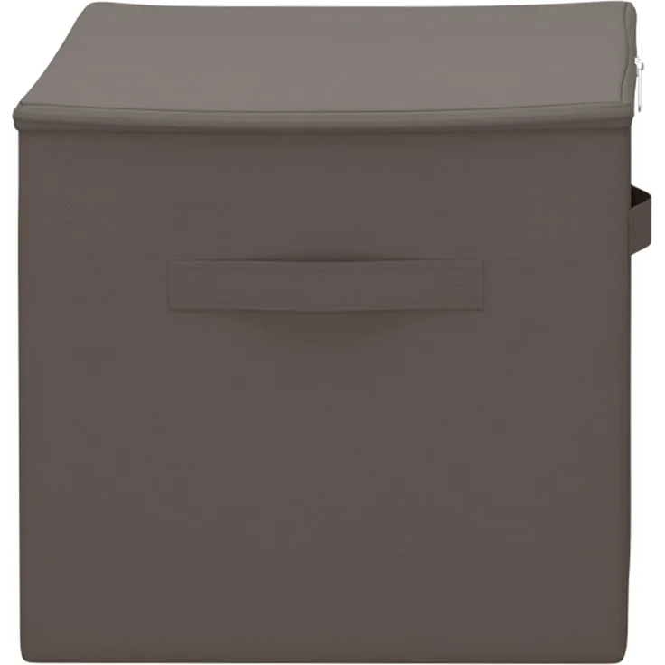 vidaXL Aufbewahrungsbox 24 stk. Vliesstoff 55 x 35 x 32 cm 61,6 L Grau 42024631 – Bild 6