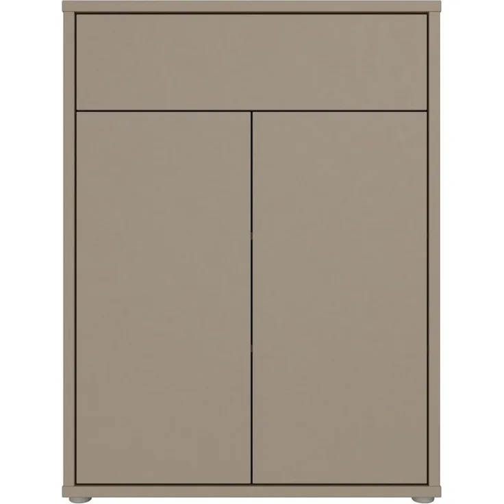 PREISBRECHER Schuhkommode ALICE SPRINGS, in Taupe - 74,5x99,1x34,9cm (BxHxT)