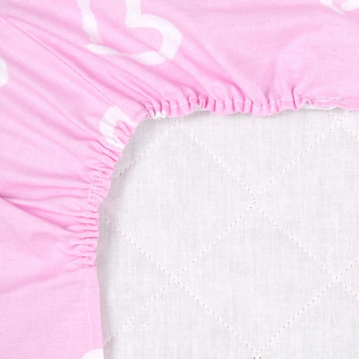 Amilian Spannbettlaken Spannbetttuch für Babybett Kinderbett Baby 100% Baumwolle 140x70 cm, Gummizug: an den Ecken, in vielen Mustern erhältlich – Bild 4