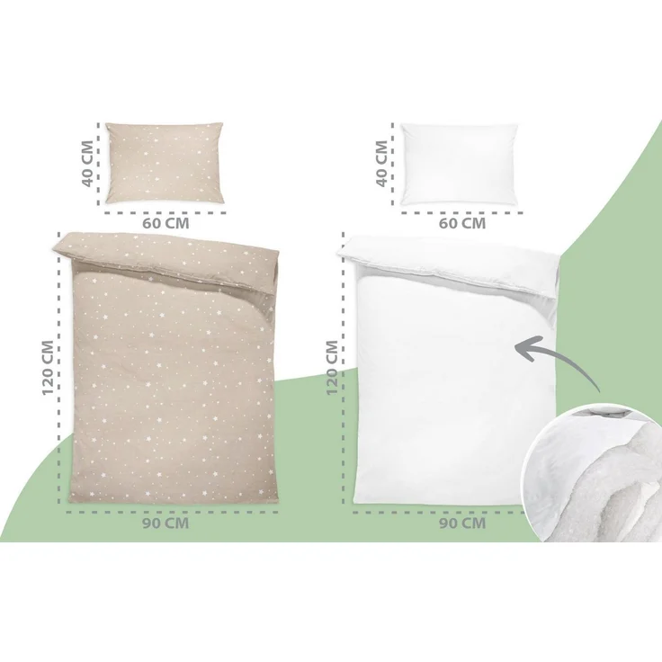 Totsy Baby Babybettwäsche Kinderbettwäsche Baumwolle Set mit Decken- und Kissenbezug – Bild 3