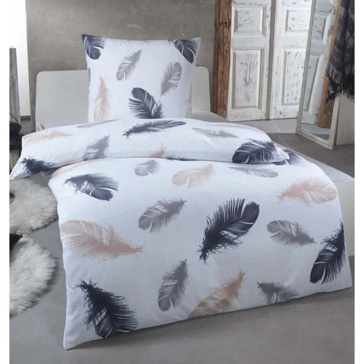 Malika Bettwäsche 135x200 + 80x80 cm Cashmere Touch Bettwäsche, atmungsaktiv, Mikrofaser, 2 teilig, Für Allergiker geeignet, pflegeleicht, angenehm weicher Stoff – Bild 5
