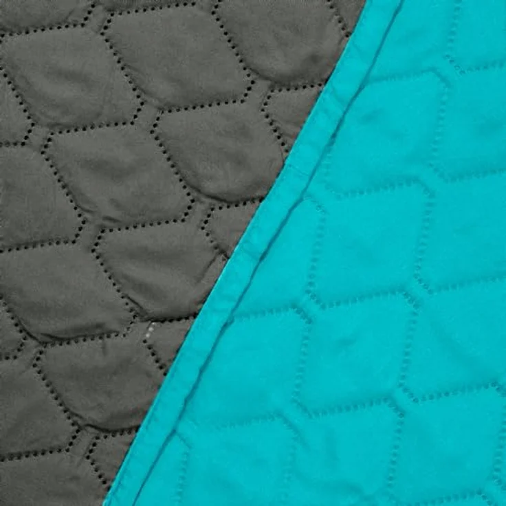 DecoKing Tagesdecke 260x280 cm Petrol Graphit grau Bettüberwurf zweiseitig pflegeleicht Axel – Bild 8