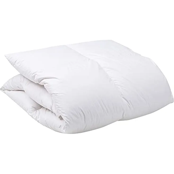 KÜNSEMÜLLER Daunenbettdecke Daunenbettdecke "Canada Warm "mit 1cm Steg, Füllung: 90% Daunen 10% Federn, Bezug: 100% Baumwolle, Allergikerfreundlich, angenehmes, temperaturausgleichendes Schlafklima
