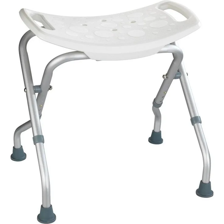 WENKO SECURA Badhocker, Weiß, klappbar