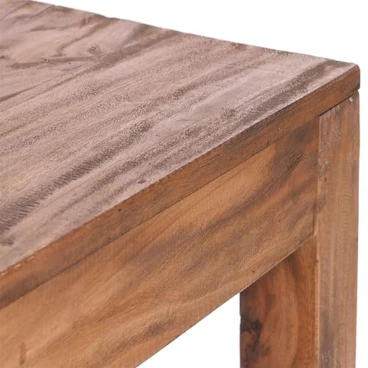 DESIGN DELIGHTS Couchtisch Square 50, vintage Holz, Natur, 50x50x50 cm, Beistelltisch für Wohnzimmer und Leseecke – Bild 7