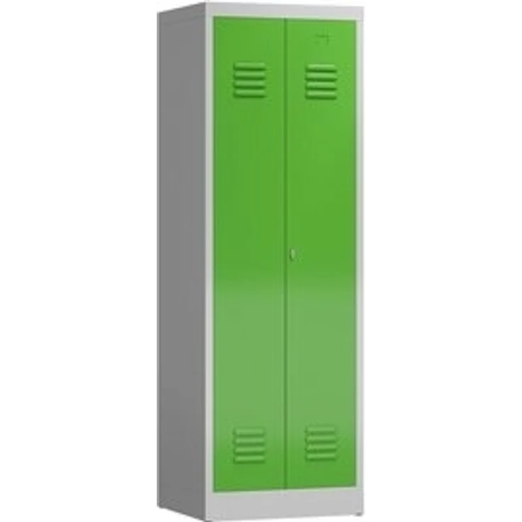 Steelboxx Spind Spind Spindschrank 2 Abteile mittig schließend 180x60x50mm (1-St) Komplett verschweißt und montiert, keine Montage erforderlich – Bild 4