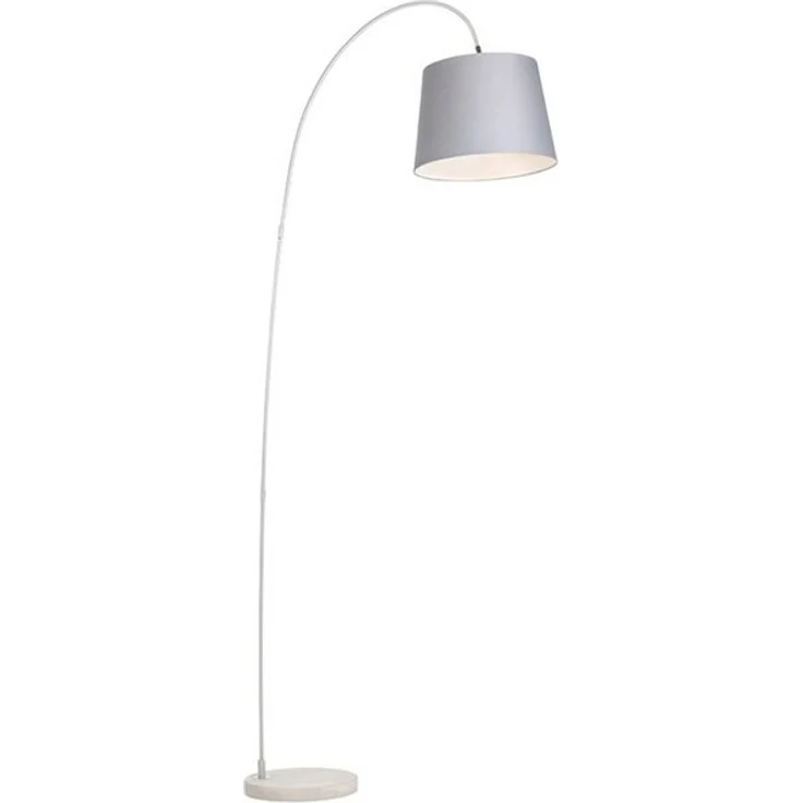 Qazqa Stehlampe Bend, ohne Leuchtmittel, E27, Grau, Modern, Stahl, 1-flammig – Bild 4