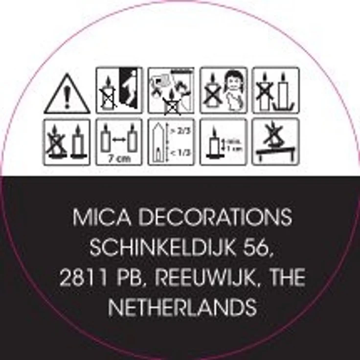 Mica Decorations Windlicht Glas Ø 11 x 25,5 cm schwarz oder gold – Bild 2