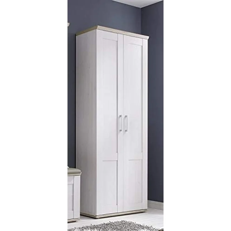 moebel-dich-auf Garderoben-Set ELEGANCE, (Komplett-Set, 5-St, Spiegel + Schuhkommode + Paneel + Bank + Hochschrank), im Landhausstil – Bild 4