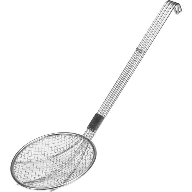 TRIZERATOP Küchensieb ŁYŻKA CEDZAKOWA 155MM, Edelstahl 18/8, (Abschöpflöffel Edelstahl 155 mm mit verstärktem Griff, Abschöpflöffel Edelstahl 155 mm mit verstärktem Griff)