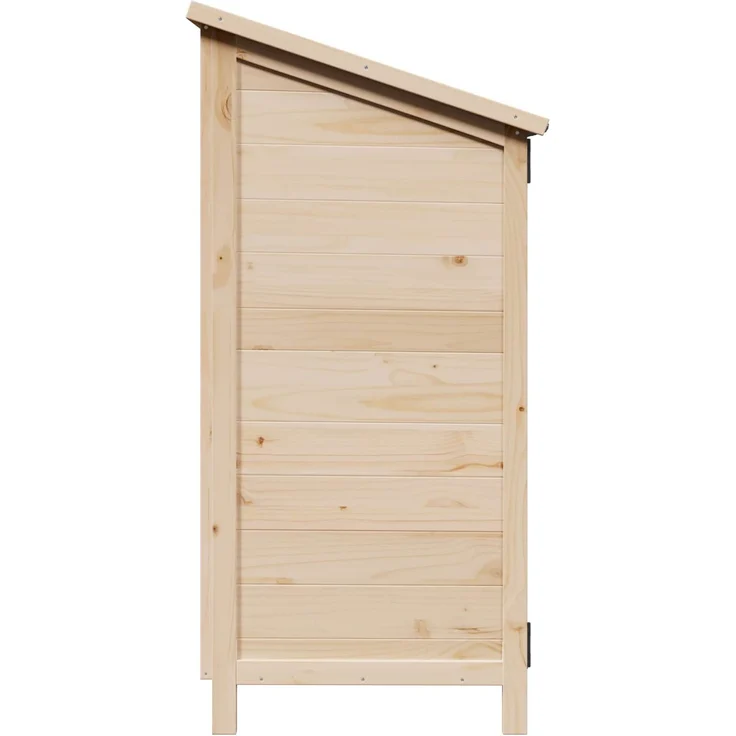 vidaXL Gartenschuppen Natur 59 x 56 x 113,5 cm Massivholz aus Fichte 42033436 – Bild 5