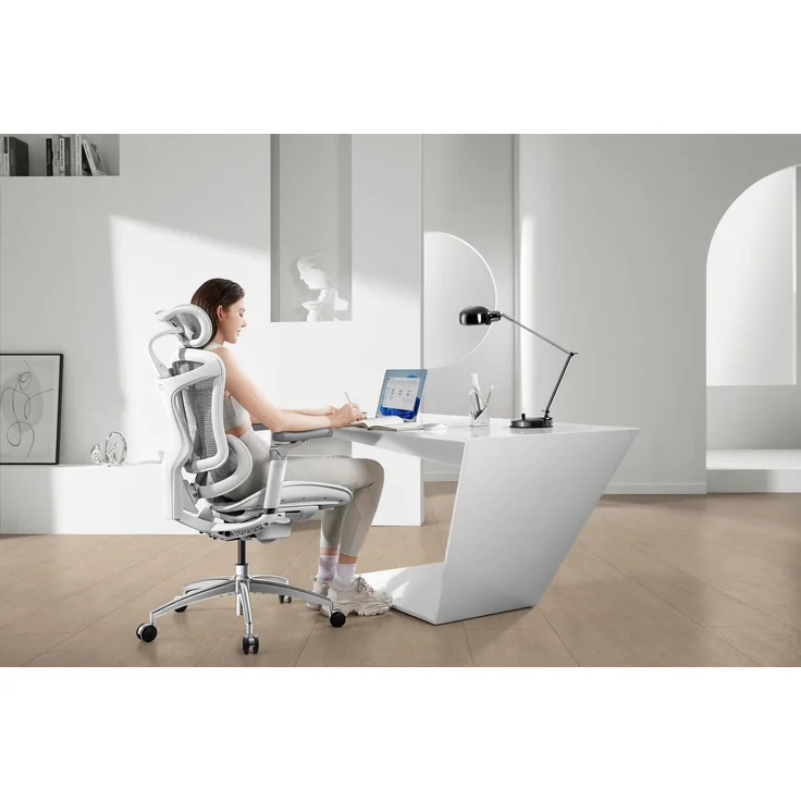 Sihoo 'Doro C300 Pro' ergonomischer Schreibtischstuhl, 130 x 75,5 cm, in Weiß – Bild 9