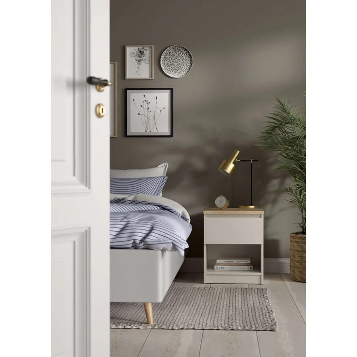 INOSIGN Nachttisch Naia, Nachtkommode, Nachtschrank, Beistelltisch, mit 1 Schublade, Breite 40 cm, Höhe 50 cm – Bild 3