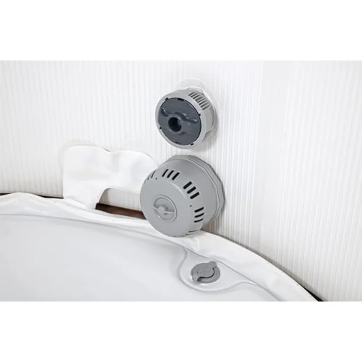 Bestway® LAY-Z-SPA® Whirlpool Helsinki AirJet Plus™ für 7 Personen, Ø 180x66 cm, Holz-Optik (Pinie) – Bild 6