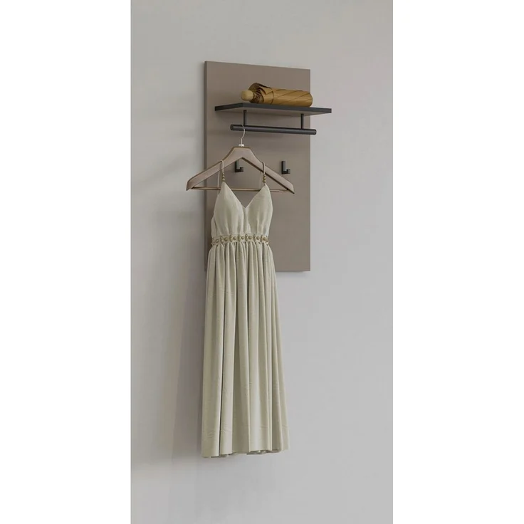 INOSIGN Garderobenpaneel Cross,Breite 40 cm modernes Wandregal mit Haken und Kleiderstange, Wandgarderobe, Aufhänger, Höhe 70 cm – Bild 5