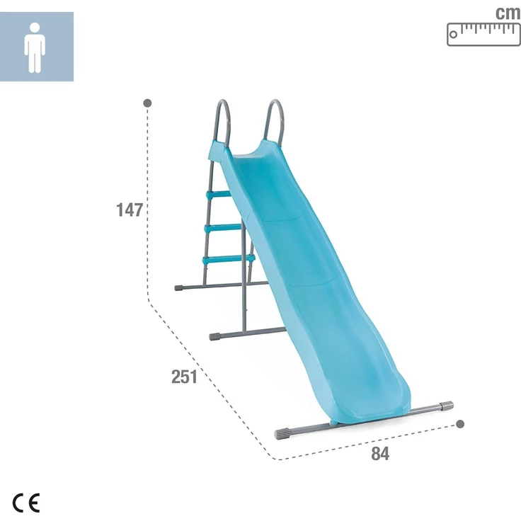 INTEX Freistehende Rutsche INTEX Himmelblau 2,44 m PP und Stahl 42035646 – Bild 4