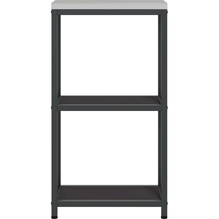 vidaXL Küchenaufbewahrung mit Regal Schwarz 60 x 50 x 92 cm Stahl 874975 – Bild 7