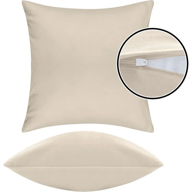 Pataya Kissenbezug 100% Baumwolle, weiche Kopfkissenbezug, Kissenhülle, Kissenbezüge, (2 Stück), Weich und Atmungsaktiv, Jersey, 140 g/m² – Bild 4