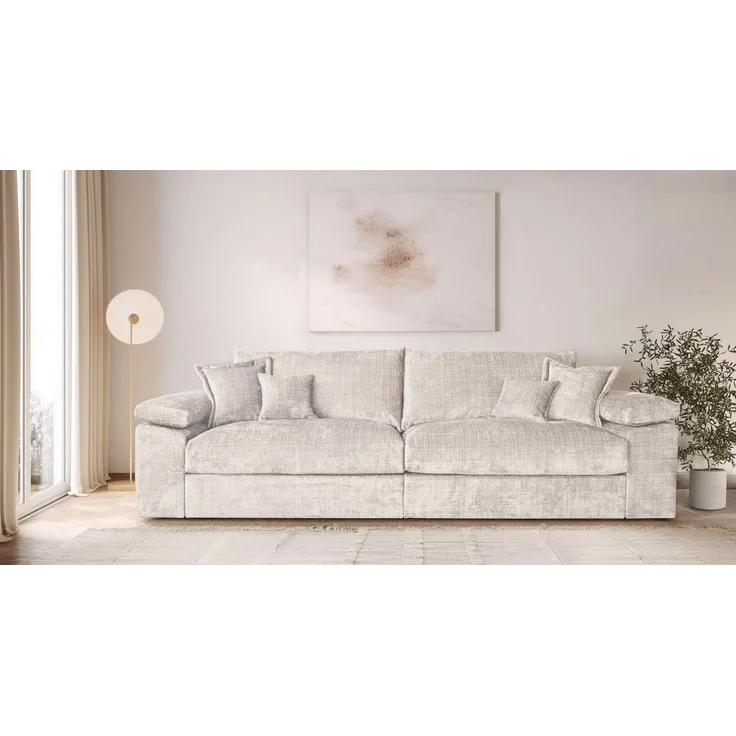 Home affaire Big-Sofa Soft&Cosy XXL, B: 303 cm - OTTO. Verlässliche Qualität, Mega-Sofa, Cord oder Chenille-Struktur, mit Federkern & 4 Zierkissen – Bild 5