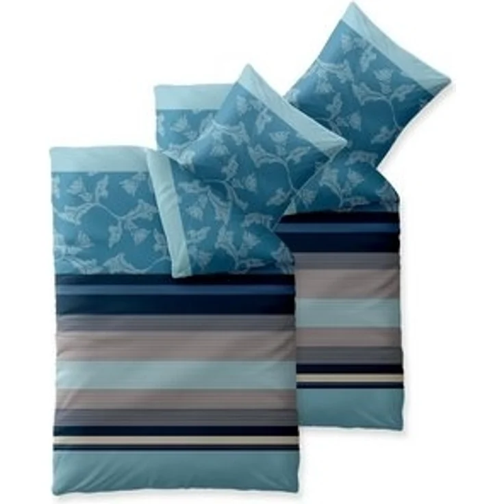 aqua-textil Bettwäsche Trend Bettgarnitur Renforcé Reißverschluss 4 teilig 135x200cm Isabis, Baumwolle, 4 teilig – Bild 6