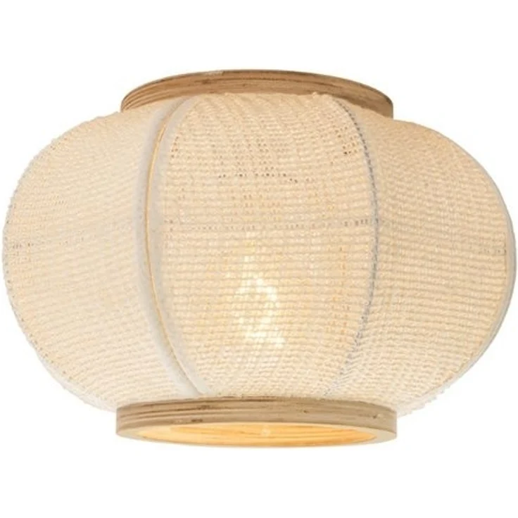 Qazqa Deckenleuchte Rob, ohne Leuchtmittel, E27, Naturel, Orientalisch, Stahl, 1-flammig – Bild 4