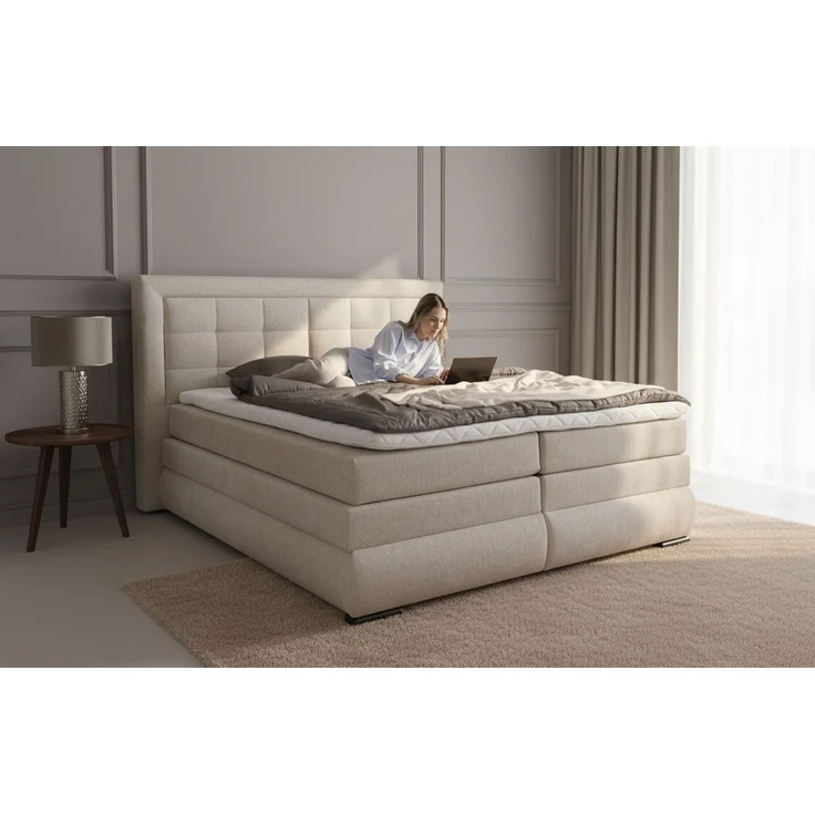OTTO home Boxspringbett MIVVA inkl. Bettkasten und Topper, Komfortliegehöhe: 67 cm, in H3, H4 oder Hmix H3/H4, wahlweise mit oder ohne LED-Leuchten – Bild 5