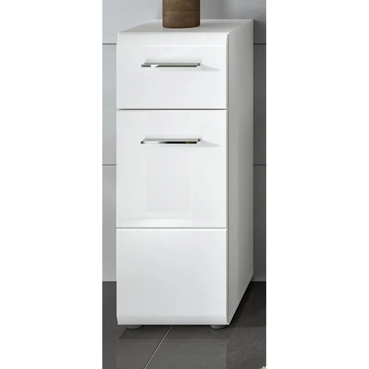 Badezimmer Kommode Cover in weiß Hochglanz 30 x 80 cm – Bild 2