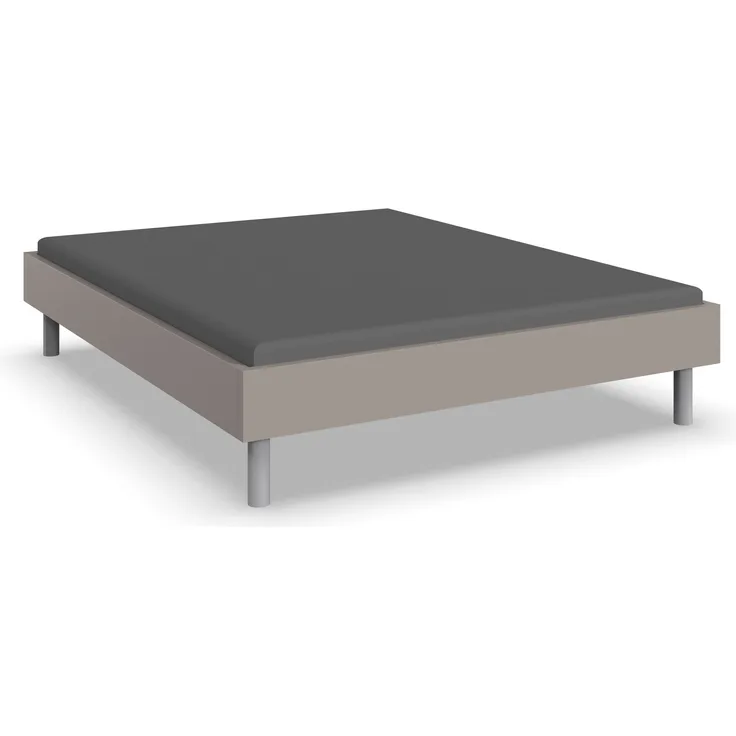 Bettgestell >Easy Beds Standard< Liegefläche 160x200 cm, SAHARAGRAU - 169x38x210cm (BxHxT)