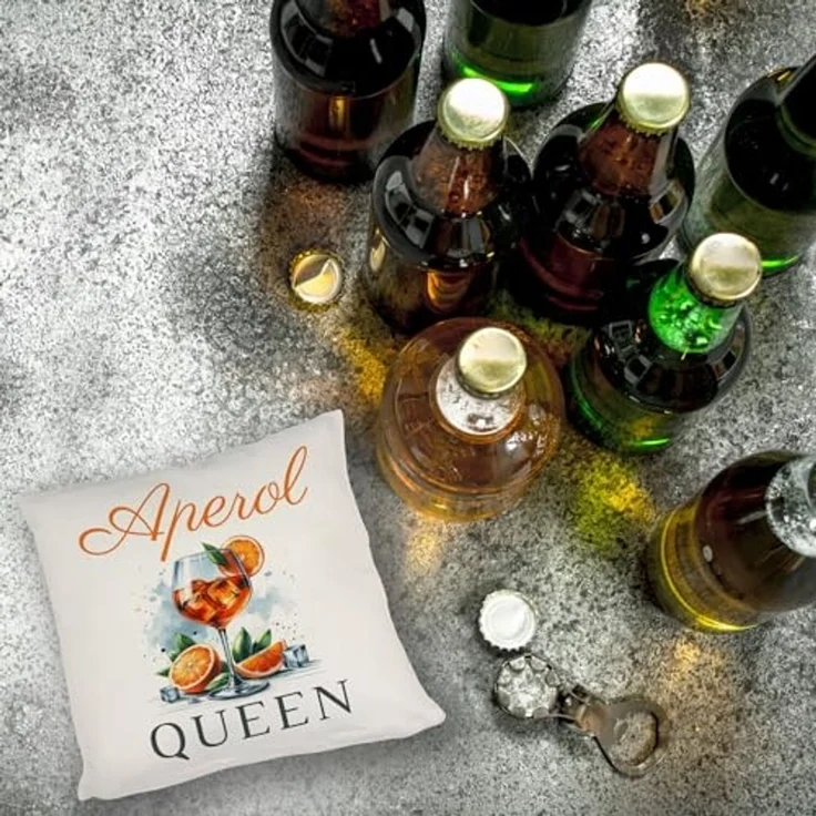 speecheese Dekokissen Aperol Queen Kissen – Bild 5