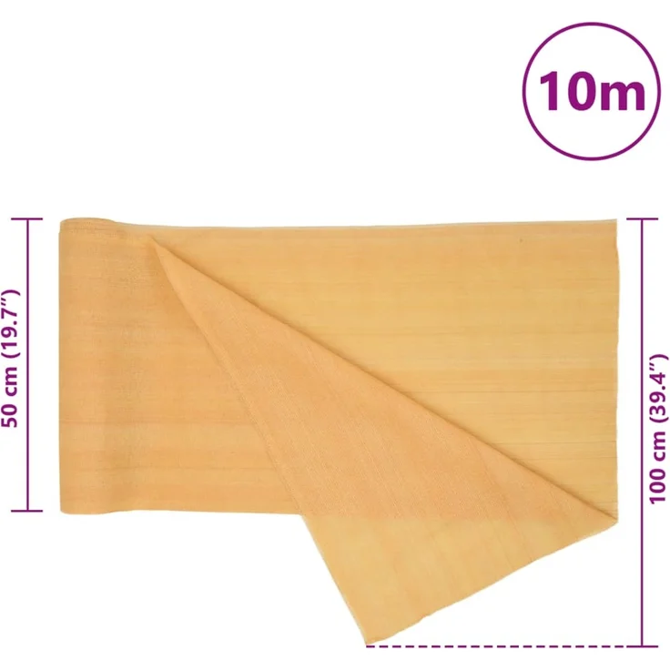 vidaXL Zaunblende Sandfarbe 1x10 m HDPE 150 g/m² 4003833 – Bild 8