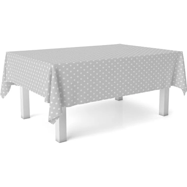 Martina Home Wachstuch-Tischdecke, grau, 240 x 140 cm – Bild 3