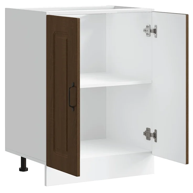 vidaXL Spülenunterschrank Kalmar Braun Eichen-Optik 60x46x81,5 cm 853444 – Bild 4